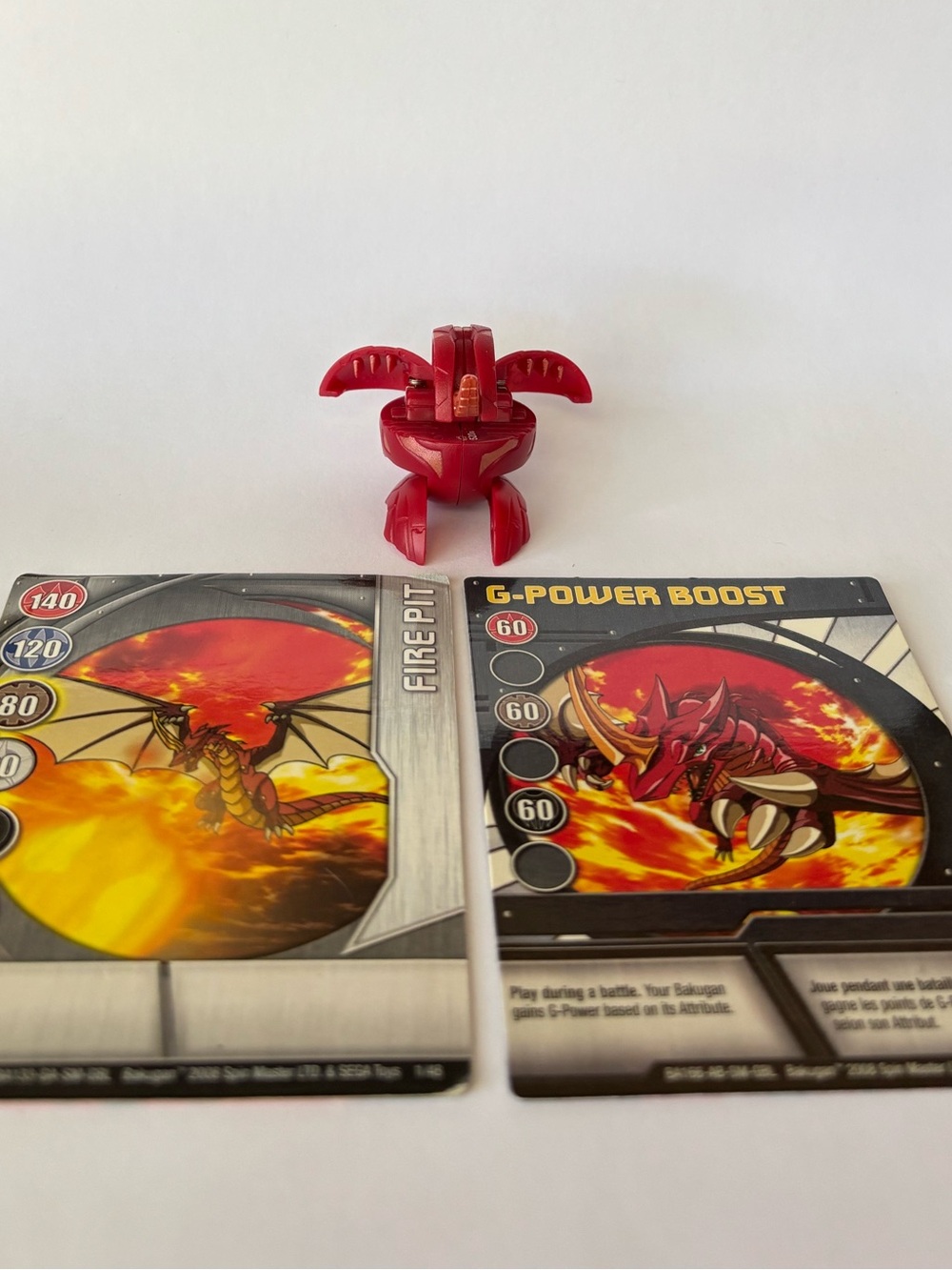 Bakugan B1 Pyrus Dragonoid Classic Red DRAGO 520G RARE